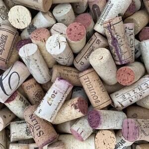 50 NATURAL WINE BOTTLE CORKS — Red White Nice Variety Crafting Wedding Recycled!